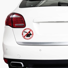 R107 Animal Protection Sticker 10 cm Diameter Stops Animal Testing Take Children's Molester Car Sticker for Vehicles Car Laptop Against Animal Cruelty