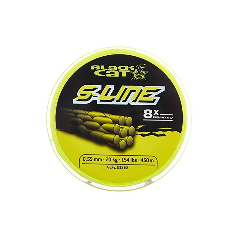Black Cat Unisex - Adult Yellow, Diameter 0.55 mm S-Line