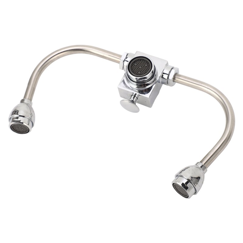 Faucet Mounted Eyewash Station Double Nozzle Emergency Eye Wash Unit