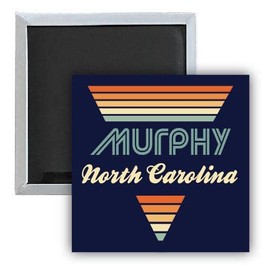 Murphy North Carolina 2.5 x 2.5-Inch Fridge Magnet Retro Design