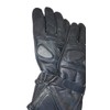 Mens Motorcycle Gauntlet Leather Insulated Gloves Visor Wiper on Index