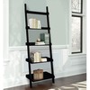 International Concepts 5 Tier Leaning Shelf, Black