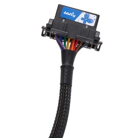 OBD2 Port, bbfly-A78 OBDII J1962 Female Connector Open Pigtail Cable Bracket 1FT/30CM