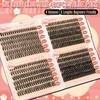 calphdiar Cluster Lashes 30D+40D+50D+60D Individual Eyelashes 480PCS Wispy Lashes Individual
