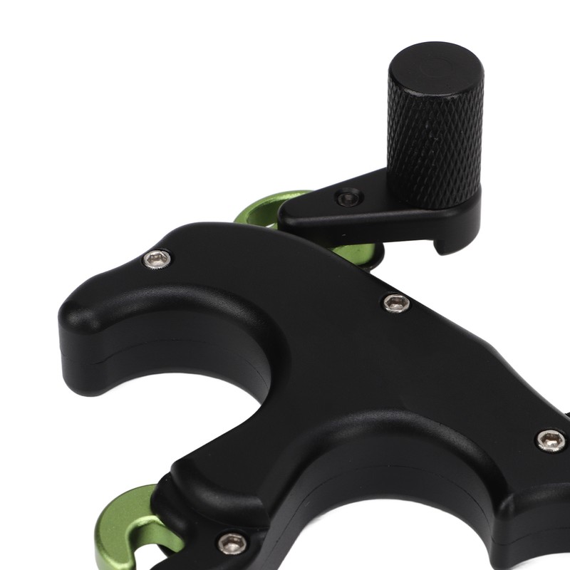 4 Finger Archery Release Aid Grip Adjustable Aluminum Alloy Compound