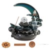 Ceramic Reflow Incense Burner, Waterfall Effect, Lotus Style Aromatherapy Home
