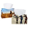 2 Pack Tissue Box Cover Holder, African Woman Silhouette Rectangle