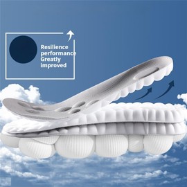 Cloud Sole Insoles, Memory Foam Insoles for Men/Women – Comfortable and Supportive Memory Foam Shoe Inserts (Orange 2Pairs, US-Women-5-8.5)