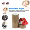 BOMEI PACK 6 Rolls Silent Brown Packing Tape, 1.88" x
