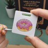 'Pink Sprinkle Doughnut' Keyring Tape Measure/Spirit Level Tool (KM00042005)