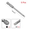 sourcing map 5 Pcs 4mm Slotted Tip Magnetic Flat Head