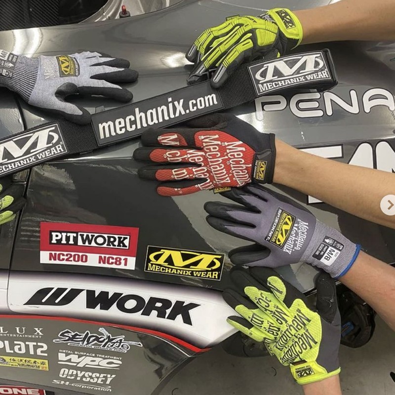 Mechanics Wear Speed Knit M Gray S1EE-08-008 Work Safety Gloves,