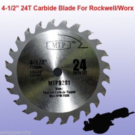 Pack of 3 Assorted Metal/wood 4-1/2" 4.5 inch Circular Saw Blade for Rockwell Rk3441k, Worx WX429L RW9281