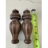 2 - Wood Finials Post cap Bed Furniture Stair Decor