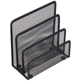 Zeller 17732 Letter Box Anthracite Net Approx. 17.5 x 8.5 x 13.5 cm Desk Organiser Letter Holder Desk Organiser