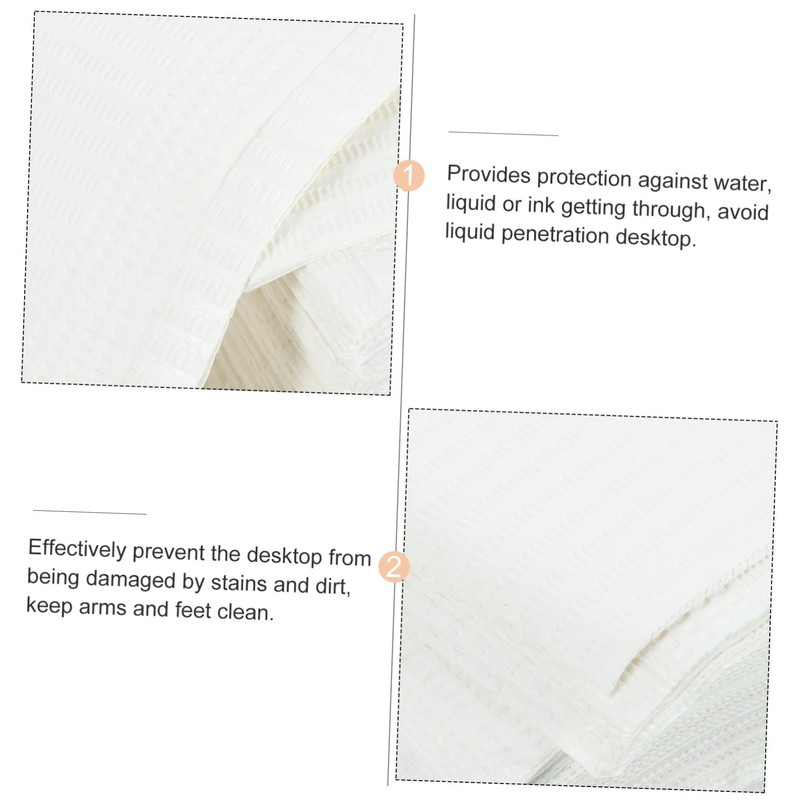 Outanaya 125Pcs Disposable Nail Mats Manicure Pads for Clean Workstation