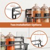 Mystozer 5 Pack Spice Rack Seasoning Organizer Wall Mount, Screw