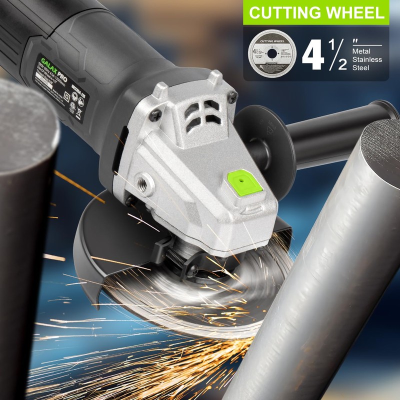 GALAX PRO Electric Angle Grinder,Equipped with 4.0 Amps Motor with