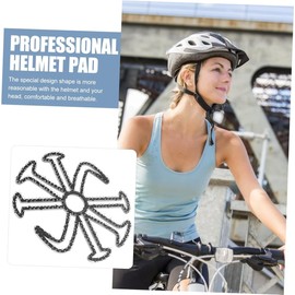 Cycling Silicone Inner Pad，Foam Padding Pad, 2pcs Liner Inner Pads Replacement，Hard Hat Inner Pad Safe Helmet Pad Riding Helmet for Scooter Skateboard Bike Motorcycle Cycling Sport (Black)