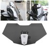 Motorcycle Windshield Acrylic Heightened Adjustable Clip On Wind Deflector Windscreen