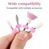 FOMIYES Nail Drill Dust Cover 10 Pcs Drill Dust Caps