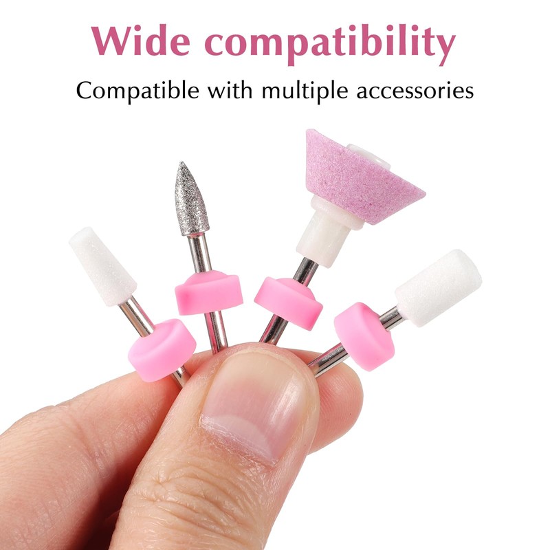 FOMIYES Nail Drill Dust Cover 10 Pcs Drill Dust Caps