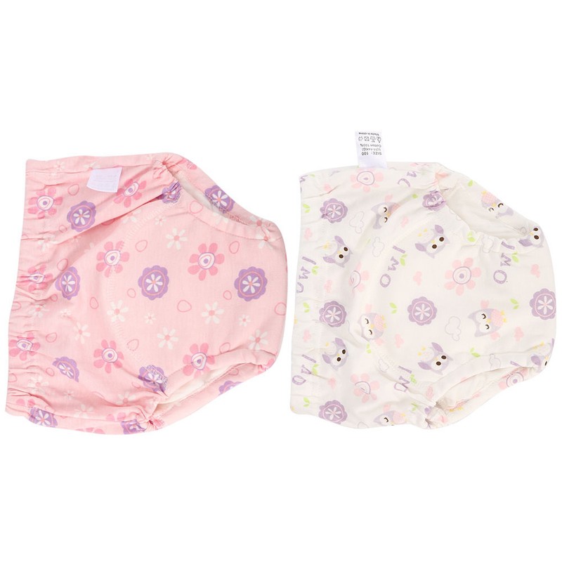2pcs Baby Pee Potty Training Pants Infant Cotton Training Underwears