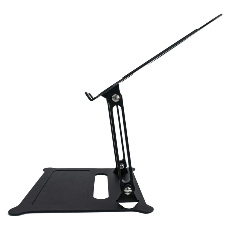 System-S Adjustable Metal Cooling Stand for Notebook Laptop Black