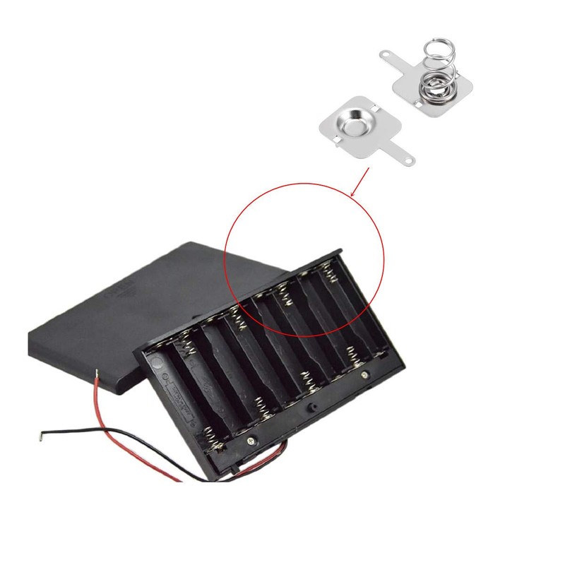 Cutelec 20Pairs Battery Springs AAA Battery Negative to Positive Conversion