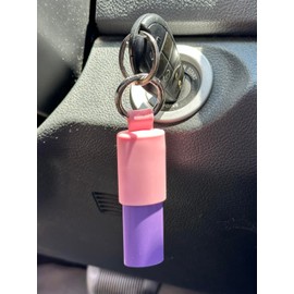 BIC Keychain Lighter Holders | 2 Pack | 16 Colors | Lighters Not Included | Lighter Holder Keychain with Spring Clips | Lighter Keychain Accessories for BIC Lighters (Black) (Charcoal) (Pink)