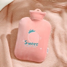 Insulated water bag, hot water compress, mini water hot pack, heated bag, hot water, cold compress, pack hand warmer blue 2ea