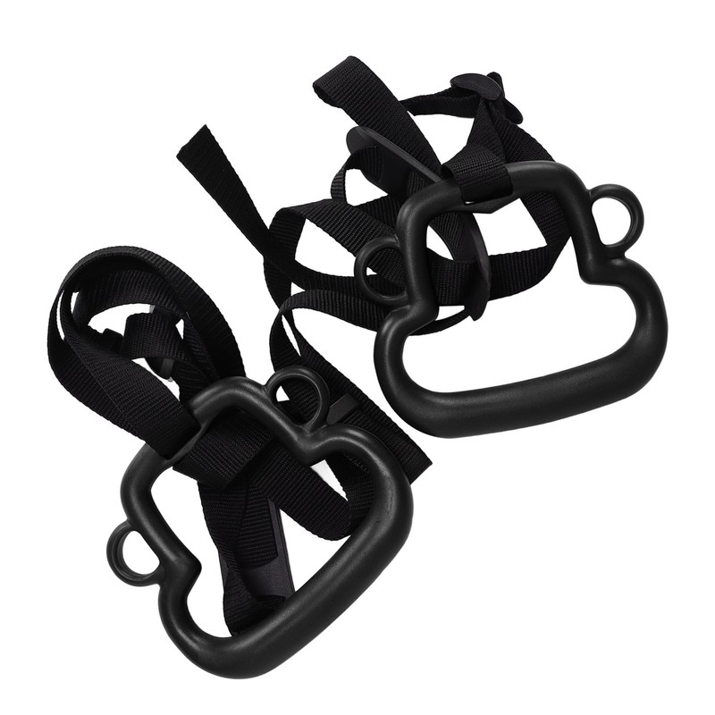 2Pcs Kids Gymnastic Rings Monkey Shape Load Bearing 150KG Ergonomic