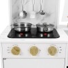 JOYLDIAS Wooden Kitchen Pretend Playset Kids Cooking Toys Toddler Gift