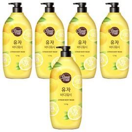 Shower Mate Fresh Body Wash Yuzu, 1.2kg, 5 pcs / 샤워메이트 프레시 바디워시 유자, 1.2kg, 5개