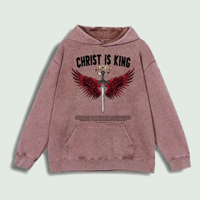Christ Is King Graphic Hoodie 100% Cotton US Warehouse 6