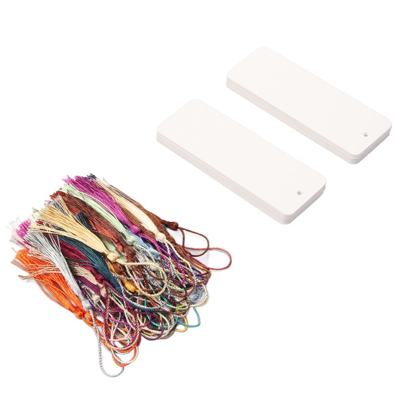 80 Sets Blank Bookmarks 5.5in Long 2in Wide Smoothing Widely