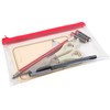 Clear Pencil Case, Transparent Exam Pencil Case PVC with Zipper