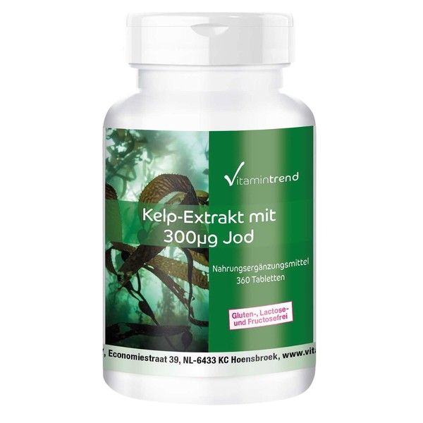 Vitamintrend® Kelp Extract with Iodine 300mcg - 360 Tablets -