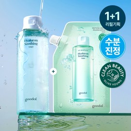 goodal Ice Heartleaf Hyaluron Soothing Toner 350ml Set (+Soothing Toner Refill 350ml) - 350ml+350ml (Refill)