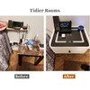 HOMEMORE Floating Nightstand with Charging Station Bedside Table LED Smart