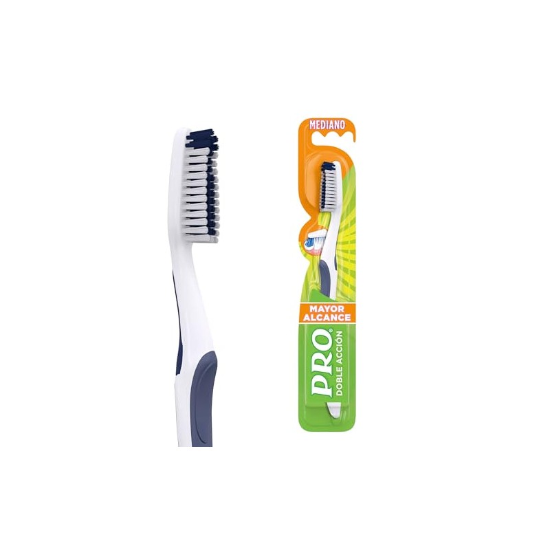 Pro Doble Acción Mayor Alcance* Cepillo Dental, 1 Unidad