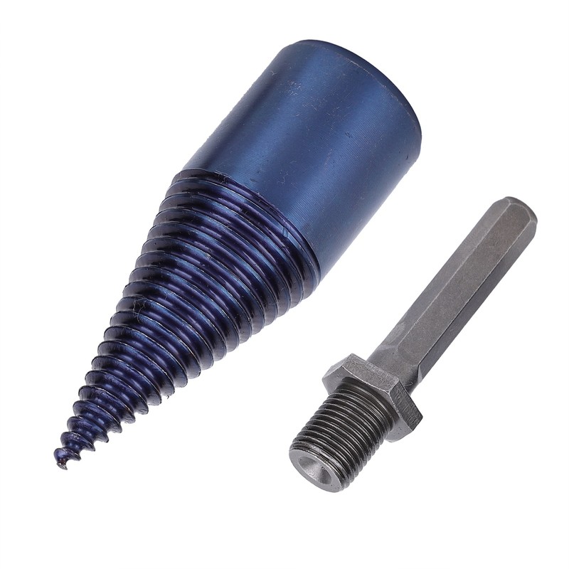 Wood Cone Punch High Speed Steel Blue Plated Hex Shank