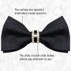 SwirlColor Bow Ties For Men Pre Tied Black Bow Tie