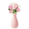 Unbreakable Vase for Flowers, Ceramic Look Plastic Vase for Home