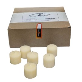 D'light Online Ivory 15 Hour Unscented Votive Candles Emergency and Events - Bulk Votive Candles for Luminary, Home Decoration, Restaurants, Churches and Wedding Votives (Set of 36 - Ivory, 15 Hour)