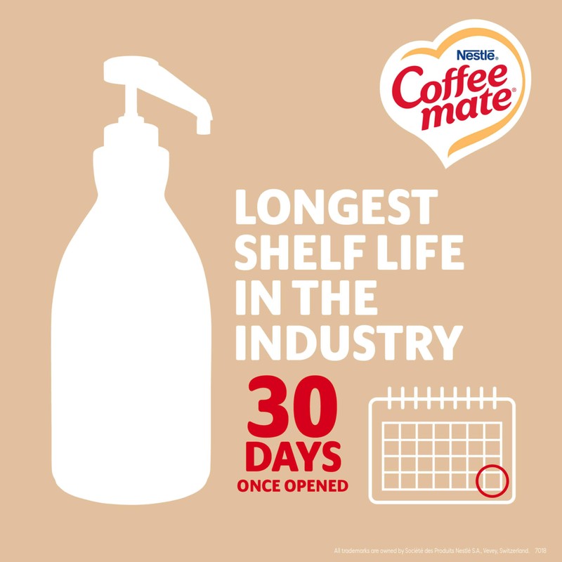 Nestle Coffee mate Coffee Creamer, Sweetened Original, Concentrated Liquid Pump