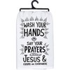 Primitives by Kathy Decorative Kitchen Towel, 28" x 28", Black,