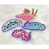 Totally tied and dyed Nudibranchs Sea Slug Holographic Vinyl Sticker