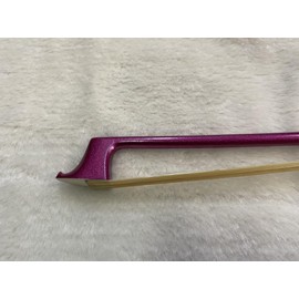 yinfeel 1pc of pink carbon fiber violin bow 4/4,3/4,1/2,1/4,1/8 childern violin bow white horse hair (1/2)
