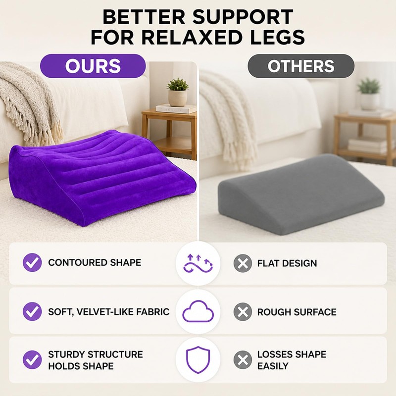 Nap Kit for Home Office - Inflatable Foot Pillow -